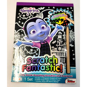 Disney Vampirina Scratch Fantastic Activity Book Set Bendon Scratch-Off Art Kids